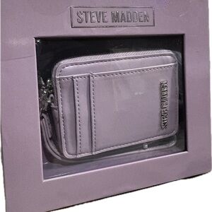 💜 Steve Madden Light Purple Card holder wristlet